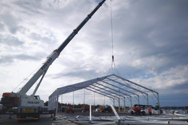 nouveau bâtiment modulaire pour l'usine