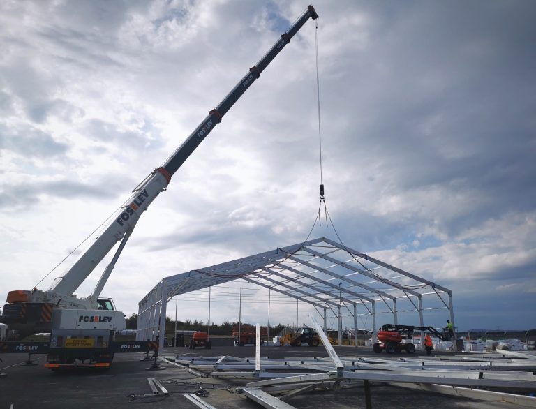 nouveau bâtiment modulaire pour l'usine