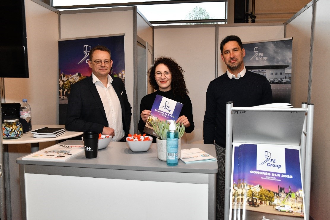 Une partie de l'équipe France Elévateur au congrès DLR